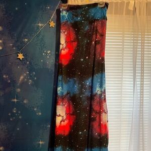 Rue21 Plus Galaxy Print Maxi Skirt (NWT)